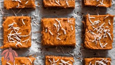VIDEO: Sweet Potato Gingerbread Bars (Holiday No-Bake Vegan Dessert)