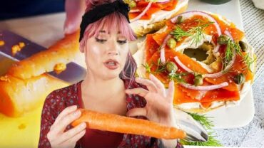 VIDEO: Making SALMON from CARROTS?! | The Easiest Vegan Salmon Recipe Ever