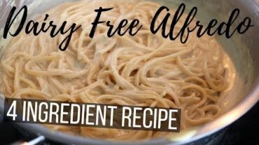 VIDEO: Creamy Vegan Alfredo with 4 Ingredients (Dairy-Free Vegan Cream Recipe)