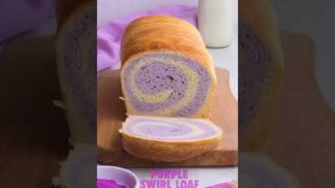 VIDEO: Purple swirl bread design #shorts