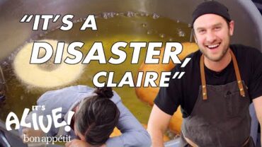 VIDEO: Brad and Claire Make Doughnuts Part 2: The Disaster | It’s Alive | Bon Appétit