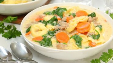 VIDEO: Creamy Tortellini Soup | Quick + Easy Family Dinner Recipe