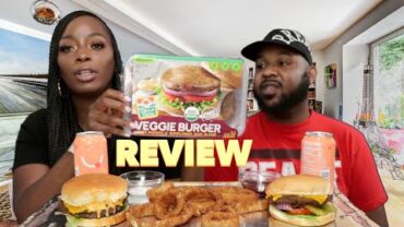 VIDEO: COSTCO VEGGIE BURGER REVIEW WITH SLTTY VEGAN SAUCE | EATING SHOW