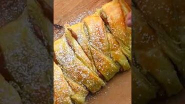 VIDEO: Braided chocolate filled pastry #shorts