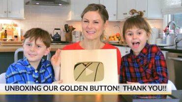 VIDEO: UNBOXING GOLDEN YOUTUBE BUTTON + THANK YOU!!