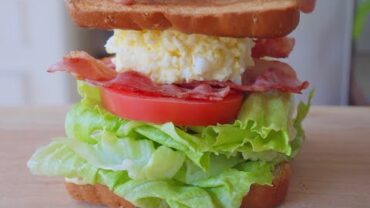 VIDEO: BLT Sandwich with Egg mayo | super easy to make | Meliniskitchen