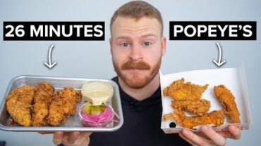 VIDEO: Can I make Popeye’s Fried Chicken faster than ordering them? (with Q&A)