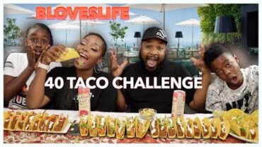 VIDEO: BLOVESLIFE 40 TACO CHALLENGE | MUKBANG | EATING SHOW