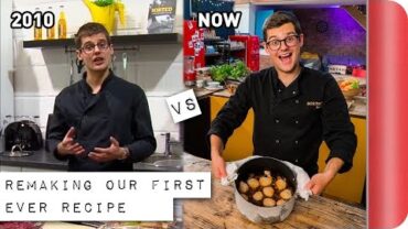 VIDEO: Remaking and Reviewing our First EVER Recipe | 2010 vs 2018! | Sorted Food