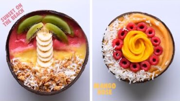 VIDEO: 8 Smoothie Bowls to Make You Glow Inside and Out! So Yummy