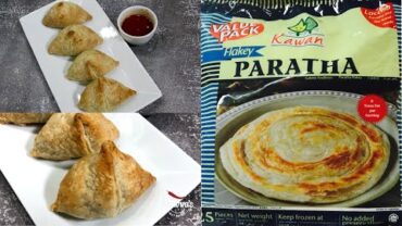 VIDEO: Ramadan Crispy Flakey Baked Samosa made with Kawan Frozen Paratha Video Recipe | Bhavna’s Kitchen