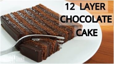 VIDEO: The EASIEST 12 Layer CHOCOLATE CAKE – NO CAKE PAN REQUIRED