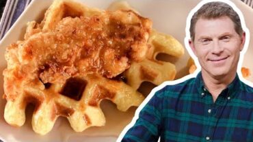 VIDEO: Bobby Flay Makes Buttermilk Fried Chicken and Waffles  | Brunch @ Bobby’s | Food Network