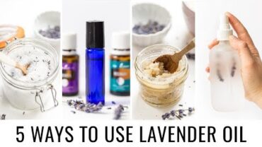 VIDEO: 5 DIY’S Using Lavender Essential Oil 💜 RECIPES + TIPS