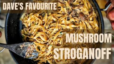 VIDEO: Creamy Mushroom pasta Stroganoff – Daves favourite – vegan