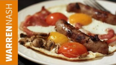 VIDEO: Ultimate Full English Breakfast Omelette – 60 second video – Recipes by Warren Nash