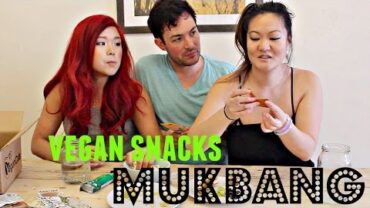 VIDEO: VEGAN JUNK FOOD + SNACKS MUKBANG (MUKBANG #3) ♥ Cheap Lazy Vegan