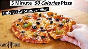 VIDEO: ONLY 50 Calories PIZZA ! LOW CALORIE PIZZA RECIPE / 50 cal per slice!