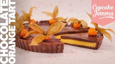 VIDEO: Chocolate Orange Tart Recipe | Cupcake Jemma | #AD