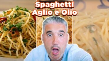 VIDEO: Italian Chef Reacts to Most Popular SPAGHETTI AGLIO e OLIO Videos
