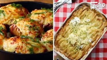 VIDEO: Perfect Potato Recipes! Hassle-back Potatoes Are A Firm Favourite!  | Twisted | Cheesy Potatoes