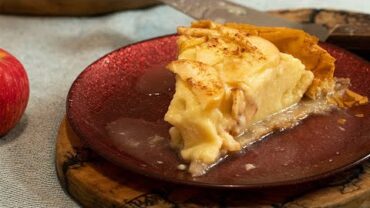 VIDEO: Greek Custard Pie with Apples: Apple Galaktoboureko