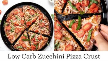 VIDEO: SUPER HEALTHY ZUCCHINI PIZZA CRUST | low carb & grain-free