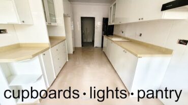 VIDEO: A Look Inside My New Kitchen Cupboards Pantry and Lights in Nigeria | Flo Chinyere