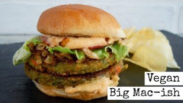 VIDEO: Vegan Big Mac -ish Burger | With Sauce | EASY