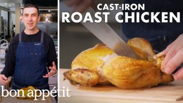 VIDEO: The Easiest Cast-Iron Roast Chicken & Potatoes Ever | From The Test Kitchen | Bon Appétit
