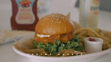 VIDEO: 진짜 새우버거를 만들었습니다 : I Made a Real Shrimp Burger | Honeykki 꿀키