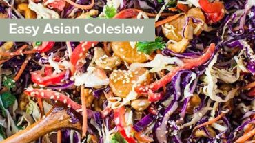 VIDEO: Easy Asian Coleslaw with Creamy Orange Sesame Dressing