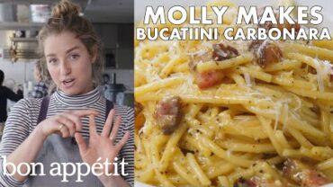 VIDEO: Molly Makes BA’s Best Bucatini Carbonara | From the Test Kitchen | Bon Appétit