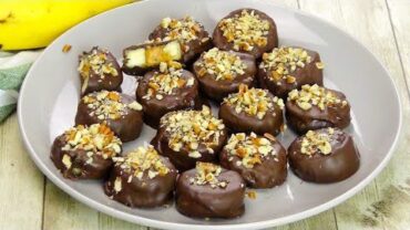 VIDEO: Chocolate Peanut Butter Banana Bites: irresistible!