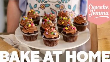 VIDEO: Bake At Home! | Chocolate Cupcakes | Cupcake Jemma