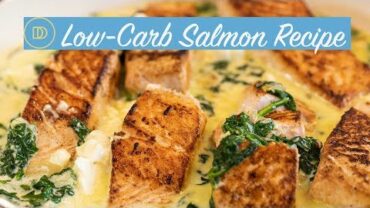VIDEO: Salmon in a Creamy Spinach & Feta Sauce/LOW-CARB Recipe