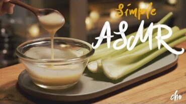 VIDEO: [Simple ASMR] ‘CELERY’ Eating Sounds (Mayo-Sauce recipe) : Cho’s daily cook