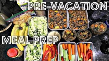 VIDEO: PRE-VACATION MEAL PREP (VEGAN, EASY, HEALTHY) ♥ Cheap Lazy Vegan