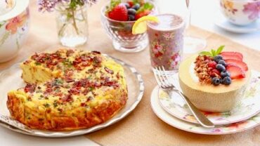 VIDEO: 3-Course Mother’s Day Brunch (Strata, Smoothie & Breakfast Parfait) Bigger Bolder Baking