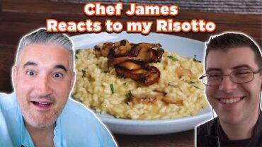 VIDEO: Italian Chef Reacts to CHEF JAMES React to Vincenzo’s Plate MUSHROOM RISOTTO