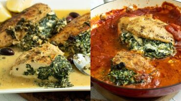 VIDEO: Spinach & Feta Stuffed Chicken: Quick & Easy Meal!