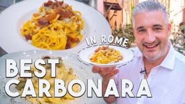 VIDEO: Eating the World’s MOST DELICIOUS CARBONARA in Rome?!