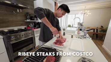 VIDEO: Cooking Costco Ribeye During Winter Storm