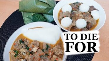 VIDEO: Nigerian Pepper Soup with Agidi | The Nigerian food combo you MUST try | Flo Chinyere