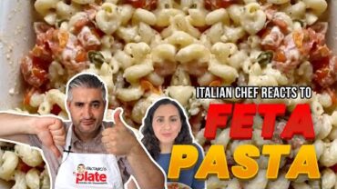 VIDEO: Italian Chef Reacts to Viral BAKED FETA CHEESE PASTA from TikTok