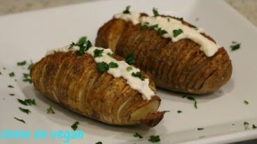 VIDEO: Baked Hasselback potatoes-no oil