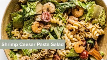 VIDEO: Shrimp Caesar Pasta Salad #shorts