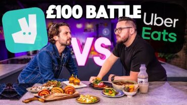 VIDEO: £100 Uber Eats vs Deliveroo Takeaway Battle Vol.2 | Sorted Food
