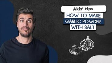 VIDEO: How to Make Garlic Powder with Salt | Akis Petretzikis