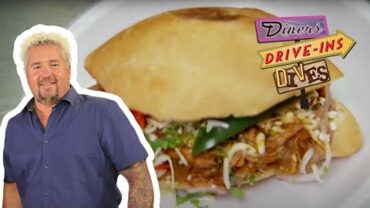 VIDEO: Guy Fieri Eats Tortas From the Taco Bus in Tampa, FL | Diners, Drive-Ins and Dives | Food Network